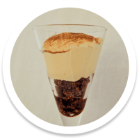 Tiramisú amb Crumble de Xocolata i Ametlla